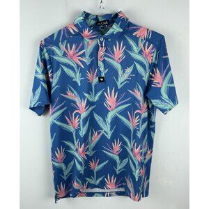 Bad Birdie Polo Ocean Course Hokuala Blue Paradisio  Performance Golf Small